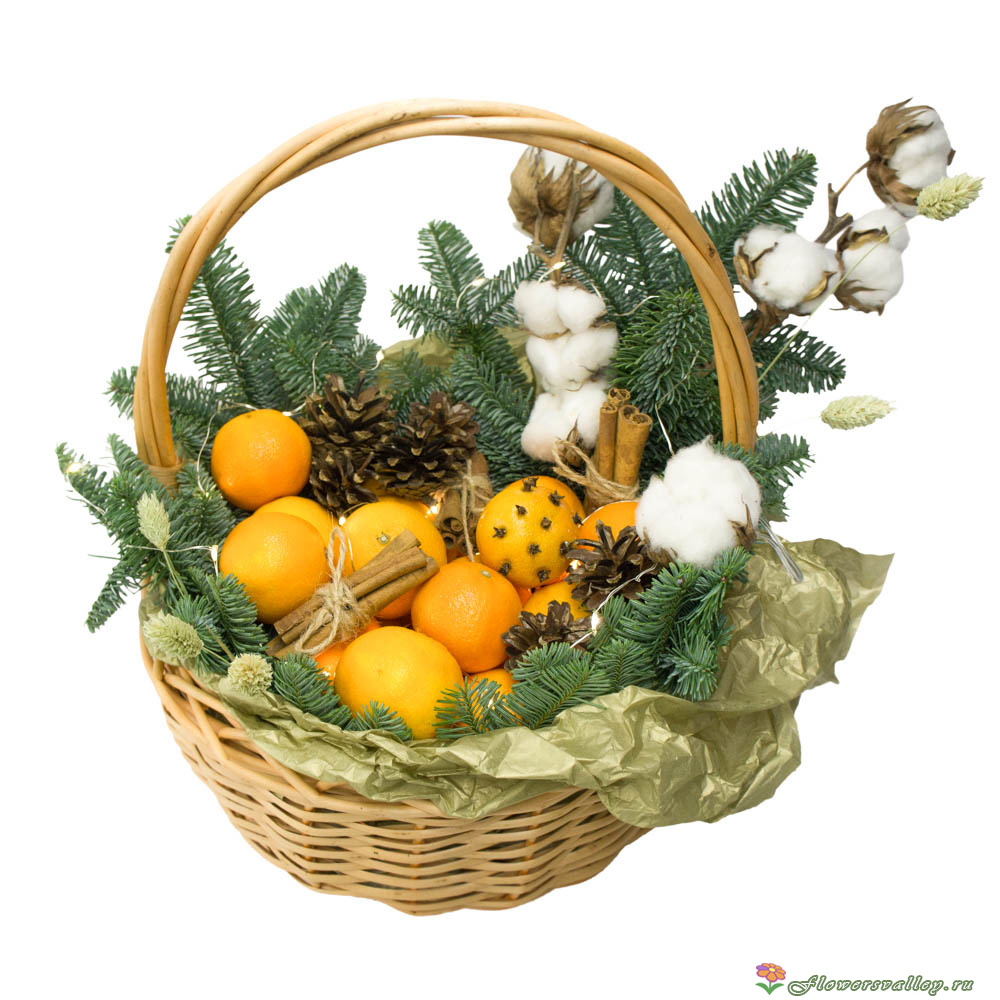 Корзинка с хлопком