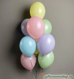 Фонтан шаров "Макаронс" 15 шт (микс), 15 шт