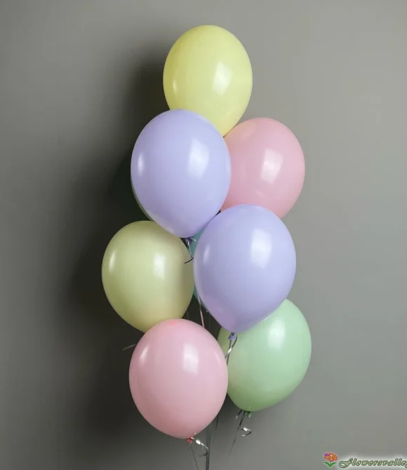 Фонтан шаров "Макаронс" 15 шт.