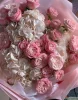 Букет из 3 гортензий с кустовой розой фото 2