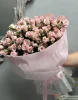 Букет из 15 розовых кустовых роз "Лидия" (Lidia)