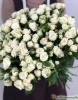 Букет из 101 белых кустовых роз "Жозефина" (Josephine)