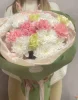Роза - 3 шт.  Кустовая роза - 2 шт.  Хризантема - 3 шт.  Тишью - 3 шт.  Диантус - 3 шт.