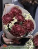 Букет хризантем Бигуди с матрикарией