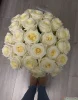 25  белых роз Аваланш