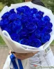 35 синих роз