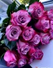 Букет  сиреневых роз, сорт "Deep Purple"