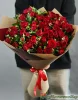 Букет из красных кустовых роз, 15 шт.