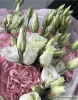 букет из диантусов и эустомы