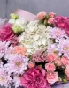 букет из розы кантри блюз, гортензии и хризантемы