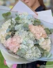 Букет из разноцветных гортензий, 7 шт.