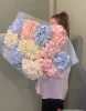 Букет из разноцветных гортензий, 11 шт.